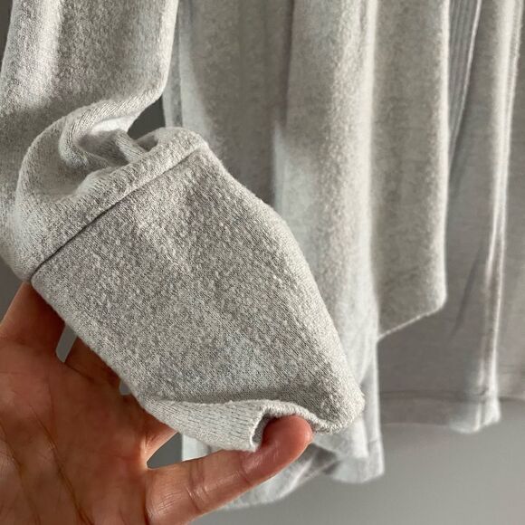 LOFT Open Front Cardigan Sweater || SZ M || Light Pale Blue - Picture 5 of 12